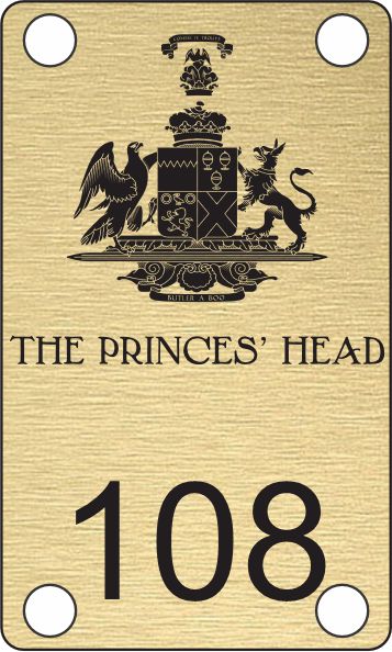 Table Number with Logo Screw Fixing